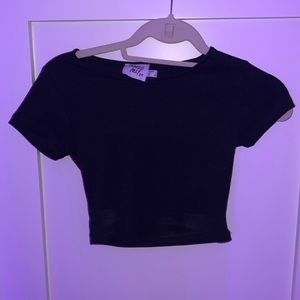 Princess Polly “The Classic Cropped Tee Black”